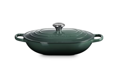 Image of Le Creuset Enameled Cast Iron Oval Casserole with Lid, 3.75 qt., Artichaut