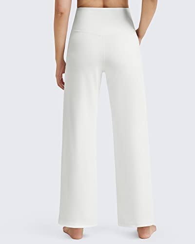 Image of Promover Wide Leg Pants Woman Yoga Pants with Pockets Stretch Loose Casual Lounge Sweatpants Petite /Regular /Tall