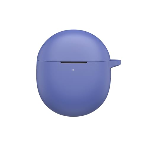 For Google Pixel Buds 2A用 ヘッドホン保護ケース 耐衝撃・防塵ケース 保護カバー 保護スリーブ 装着充電可能 全面保護 落下防止 キズ防止 耐衝撃 防塵 軽量 収納 カラビナ付き (ブルー)