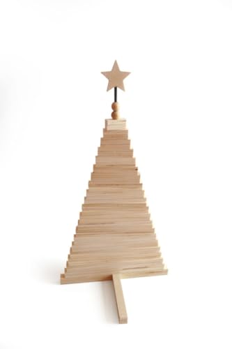 Graine Créative Coffret DIY - Mon Sapin en Lattes de Bois - 46 cm