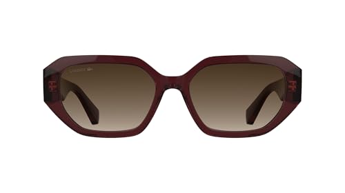 Lacoste L6091S lunettes de soleil femme bordeaux transparent brun dégradé
