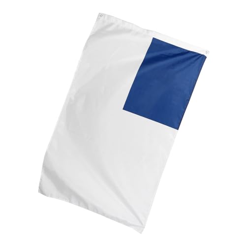Bandera cristiana VICASKY con cruz decorativa de exterior exterior y anillos de metal 2