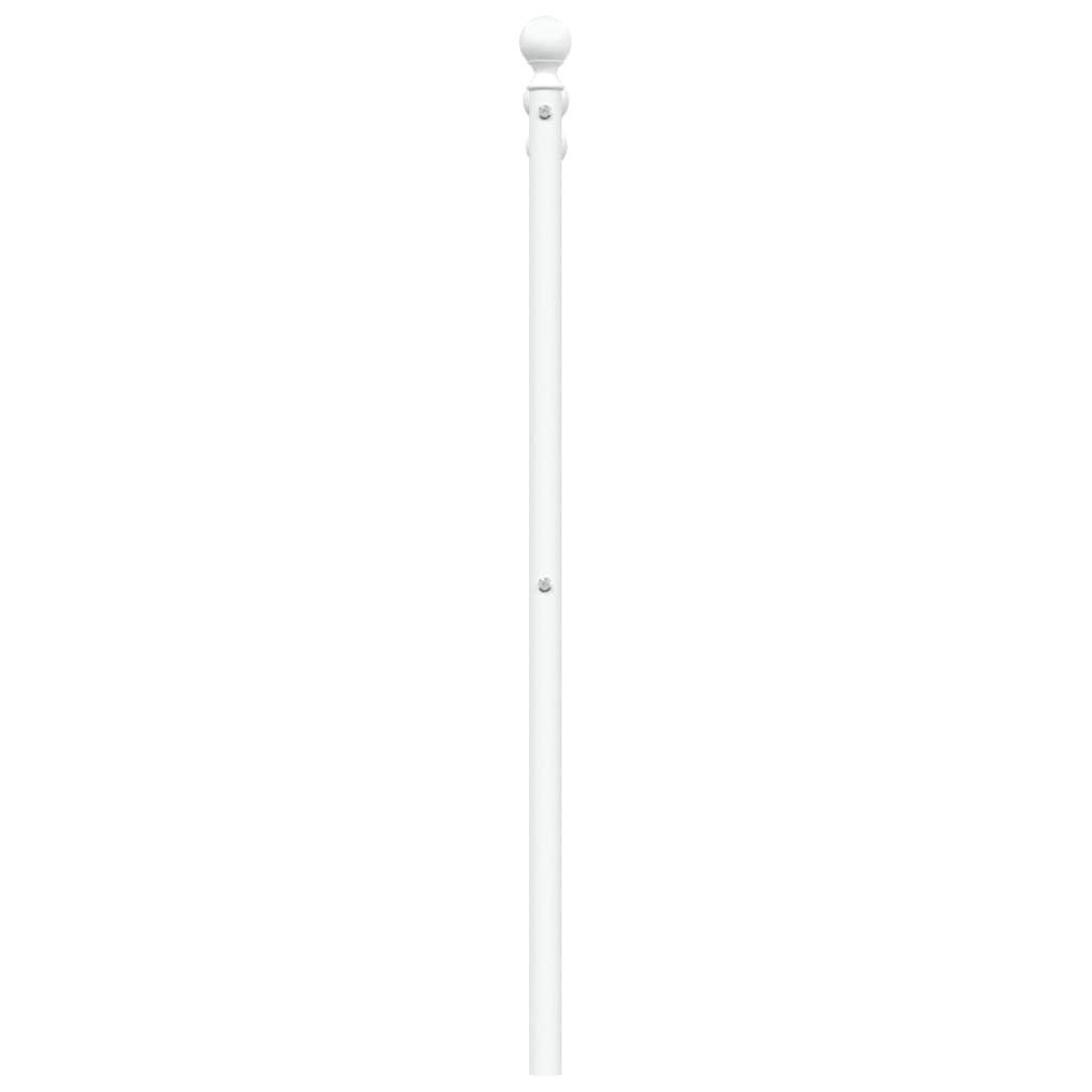 vidaXL Cabecero de Repuesto de Metal Blanco 90 cm, cabecero de Cama, cabecero para Cama Individual, cabecera, cabecero de Metal, cabecero Blanco, Cabezal