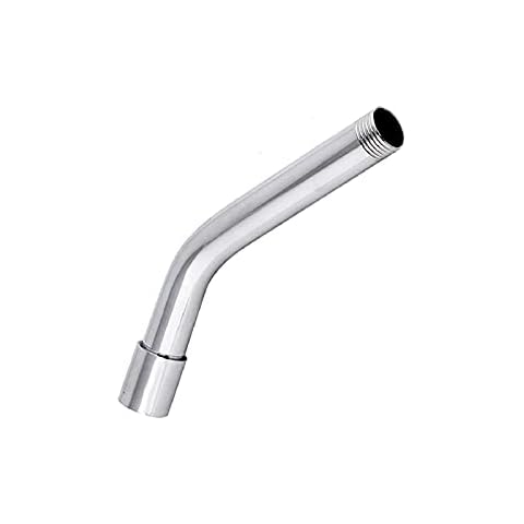 BALLSHOP Shower Head Extension Arm 8" Handheld Shower Head Curved Extension Straight Angled Shower Arm Extra Hose Pipe for Shower Head and Hose Extension Cover