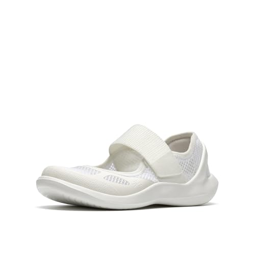 Clarks Correa Solevana para mujer, blanco (White Textile), 12 Wide