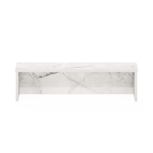 Image of Furinno Helena Kitchen Counter Stackable Organizer Shelf, Set of 1, 23-Inch, Marble White