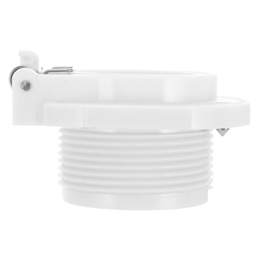 Genérico Bloqueo de Seguridad por Vacío para Piscina Blanca, Accesorio de Pared Compatible con Marcas Líderes, Cerradura Giratoria 360° para Limpiafondos Automático, Repuesto de Limpieza