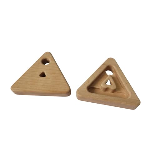 RNXRZANK 2Pcs Triangle Climbing Hangboard Fingerboard Rock Climbing for Outdoor Home