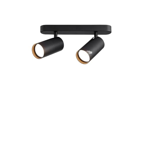 IUokLU Foco de Techo nórdico Ajustable de 7 W x 2 luz de Techo para Pasillo balcón Pasillo luz de astigmatismo de Doble Cabezal Fondo Mural de Pared Foco,Luz Neutra para astigmatismo 4000K
