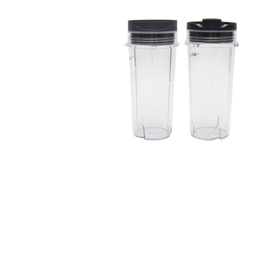 Repuesto 2 vasos 16 OZ con tapas para licuadora miniatura 2