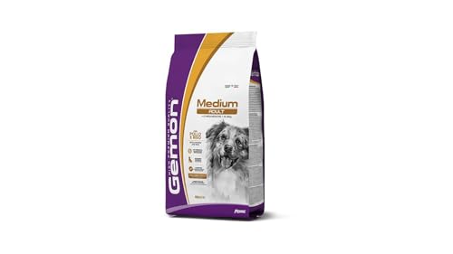 GEMON Cane Medium Adult con Pollo e Riso | alimento secco completo per cani adulti di taglia media, altamente digeribile, Made in Italy, monoproteico, 1 confezione da 3kg.