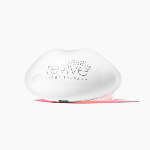 reVive Lux Collection Lip Plumper Device, LED Light Therapy Products for Lip Care, At-Home Infrared, Red & Amber Therapy for Smooth, Hydrated, Healthy-Looking Lips