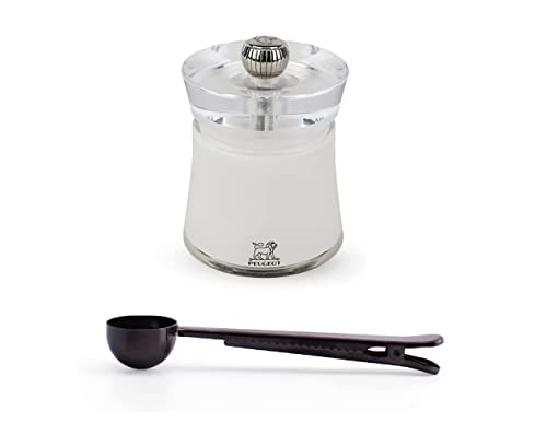 Peugeot Bali Acrylic White Salt Mill Gift Set 3.15