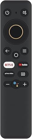Image of Infrared Remote Control for Realme Smart 4K Android LED OLED QLED TV Replacement for Original realme Remote with Netflix, Prime Video and YouTube Hot Keys - Non Voice