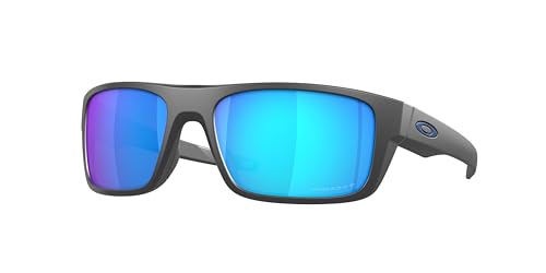 Oakley OO9367 Sunglasses Bundle: OO 9367 936706 Drop Point Matte Dark Grey Pri and Eyewear Cleaning Kit