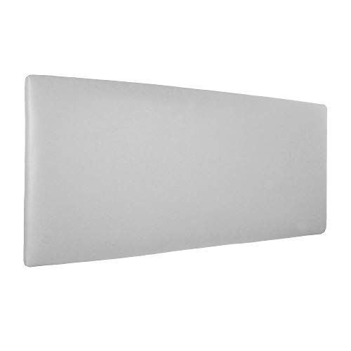 Silcar Home Cabecero Cama tapizado en Polipiel Jep. Medidas 90cm, 105cm o 115cm, Acolchado, Transporte Incluido, Anclajes Incluidos. (Blanco, 145)