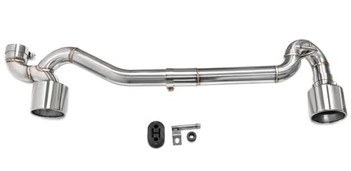 Tuyau d'échappement inox double sortie pour remplacer un embout rouillé BMW
