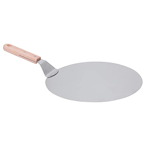 Mimo Style Pá de Pizza Feita Inteiramente em Aço Inoxidável Com Cabo de Madeira, 48,5cm. Imprescindível Artesanais, Perfeita Para Chefs Experientes e Iniciantes. Resistente e Durável, AC19259
