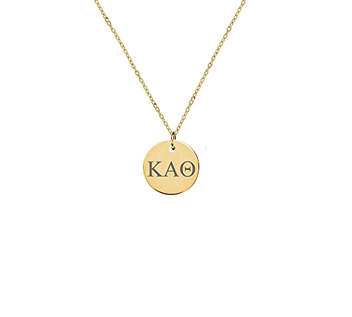 Dainty Kappa Alpha Theta Sorority Jewelry Drop Necklace Sorority Lavalier Necklace3