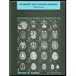 Biostatistics- A Foundation for Analysis in the Health Sciences - Student Solutions Manual (9th, 09) by Daniel, Wayne W [Paperback (2009)]