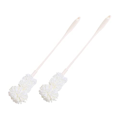 FOMIYES 2pcs Sponge Bottle Brush Long Handle Cup Brush Feeding Bottle Brush Long Handle Brush Bottle Washer Feeding Bottle Scrubber Bottle Cleaner Bottle Cleaning Tool