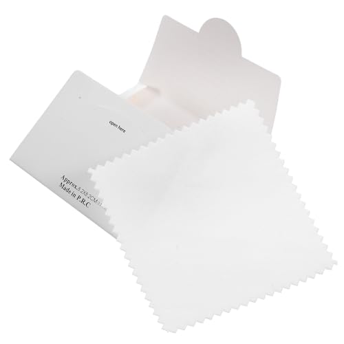OATIPHO 12 Piezas Gafas de tela objetivo limpieza reutilizable rascar limpiador de gafas para lentes limpiadoras de gafas paños de gafas de gafas Ante blanco