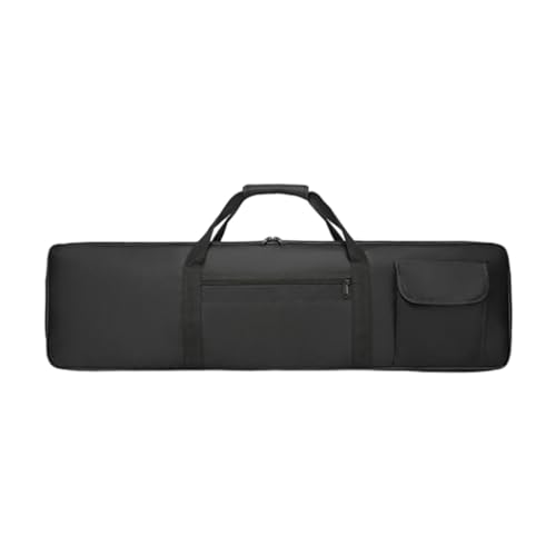 Housse clavier piano rembourrée en tissu Oxford imperméable - Étui de transport noir XS