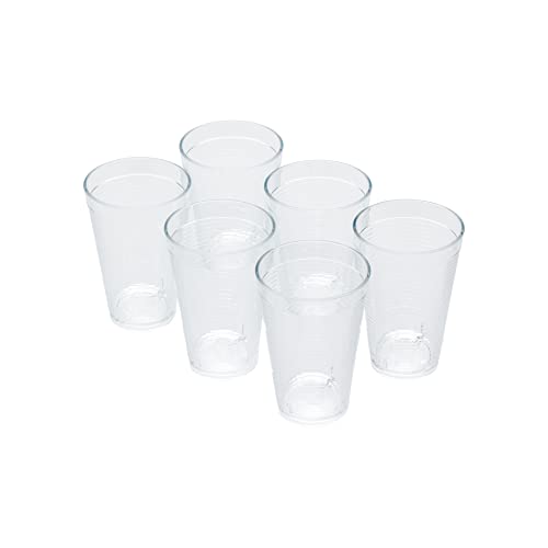 Omada Design 6 Bicchieri Cocktail/Bevande da 400 ml, Impilabili, Infrangibili, in Plastica per uso Esterno, Linea Samba