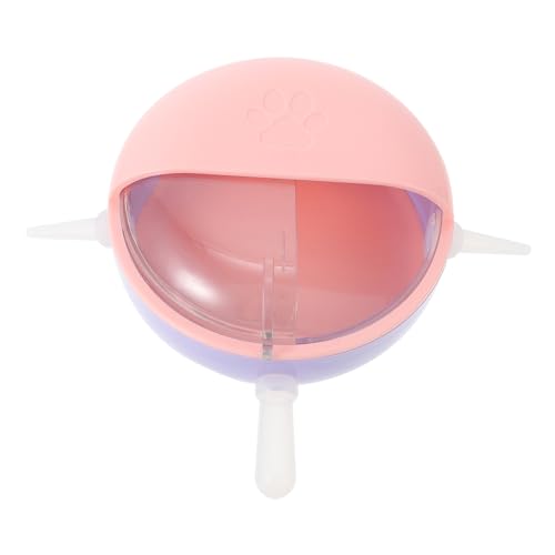 Abaodam Comedero Biónico para Mascotas con Chupetes Dispositivo de Alimentación para Cachorros y Gatitos de Transportar y Almacenar Hecho de Material Durable Color Rosa