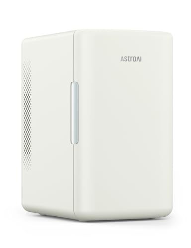AstroAI Frigorifero Piccolo Portatile, Mini Frigo da Camera con Volume di 6 Litri, Frigo Piccolo, Mini Frigo da Ufficio per Auto, Camera da Letto, Bevande, Cosmetici ecc. (Bianco)