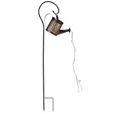 Akozon Césped de Caldera Solar, Luz de Césped de Caldera Solar Hermosas y Convenientes Luces Solares para Latas de Agua para Decoración de Jardines