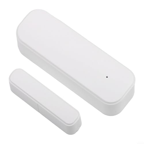 Honseadek Porte et capteur pour système d'alarme de sécurité domestique avec télécommande, activation vocale Alexa (blanc)