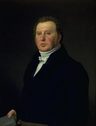 Affiche impression d'art Johan Frederik Rost par Eckersberg pour décoration murale 60x90cm