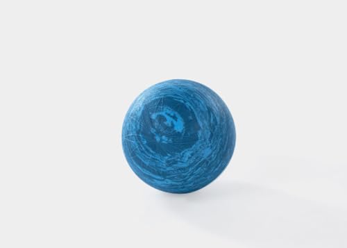 Balanced Body Posture Ball, Swirlie Blue Sphere Color, Pilates Props for Alignment, EVA Foam, for Thighs, Back, Legs, 8 Inches