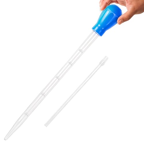 Gpoiu 27.7in Extra Large Turkey Baster Long Pipette for Aquarium Blue
