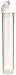 W Gallery 500 Clear 116mm Open Cap Pop Top Tubes - Airtight Smell Proof Containers - Plastic Medical Grade Prescription Bottles for Pills Herbs Flowers Supplements, Bulk Pack, Not Glass Jars