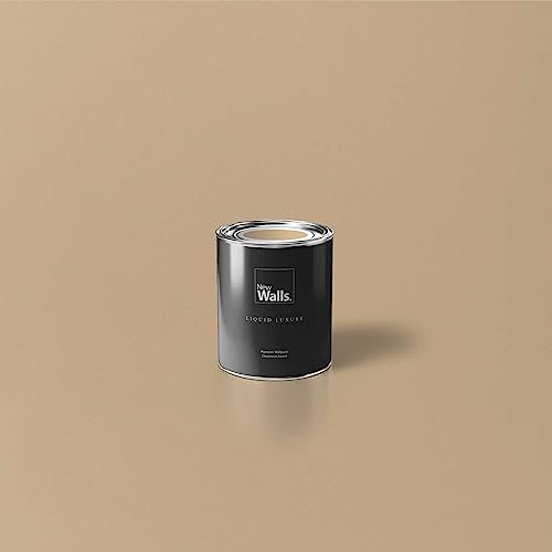 New Walls Premium Peinture murale Beige Cappuccino Liquid Luxury Peinture émulsion d'intérieur -...