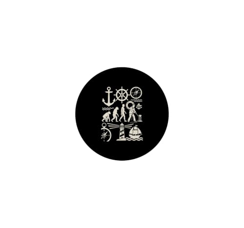 Graphisme de croisière Amusant de Marin Maritime Sailor Evolution Work PopSockets PopGrip Adhésif – vue 3