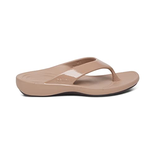 Image of Aetrex Maui Orthopedic Flip Flops for Women Arch Support - Pressure Relief Water-friendly Shock Absorption Super Soft UltraSky EVA Foam Flip Flops