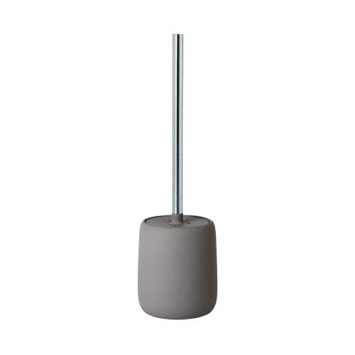 blomusSONO 69047 Toilet Brush Ceramic/Plastic Satellite Toilet Set Soft Touch Hygienic Freestanding Toilet Brush & Holder Bathroom Accessory (H x W x D): 39 x 11 x 11 cm
