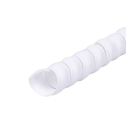 Cubre cables en espiral blanco de 22mm para ordenar el escritorio de la oficina en casa