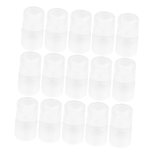 OSOLADY 20pcs Reagent Bottle Liquid Medicine Bottle Container with Lid Multifunctional Bottle Pill Containers Clear Liquid Storage Bottles Chemical Sample Bottle Sample Containers Plastic