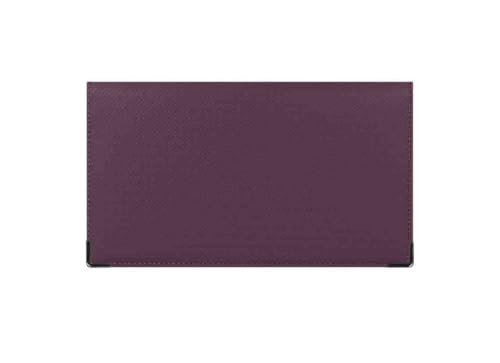 Color Pop Etui chéquier (Prune) - Fabrication française - en PVC - Chéquier/Carte crédit/papiers Divers - 10,4 x 18,7 x 0,8 cm