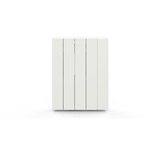 Radiateur à inertie ALU ZILO WiFi 1000 W - Chauffage électrique connecté Tuya, IP24, thermostat précis, 4 modes de chauffe, fil pilote 6 ordres, sécurité enfant