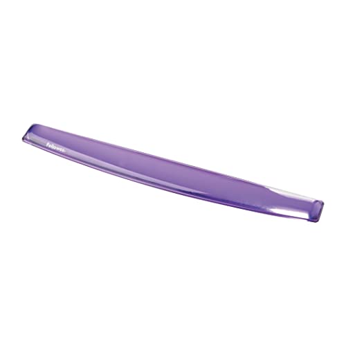 Fellowes Crystals Gel Keyboard Wrist Rest - Ergonomic Wrist Support with Non Slip Rubber Base for Computer Laptop and Home Office - Purple