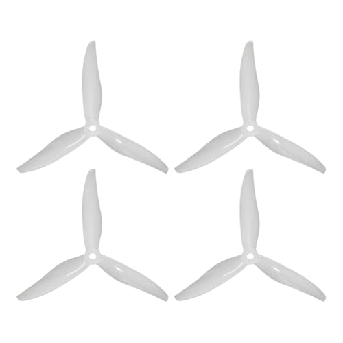 Juqoyue 4 Piezas 51377 Hélice de 5 Pulgadas, 3 Palas, CW+CCW, FPV, para RC Drone FPV Racing, Compatible con Motores 2207 C