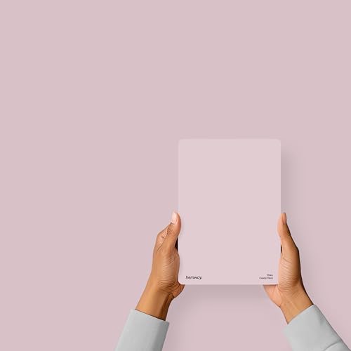 Hemway Candy Floss Pink Peel & Stick Sample Interior Paint | A5 Accurate Colour Swatch, Mess-Free Alternative to Paint Tester Pots, Easy To Use, Eco-friendly, for Kitchen Bathroom Living Room