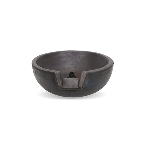 Aquascape Spillway Bowl Water Fountain, Iron Ore, 19 inch Dia (49 cm), 78422