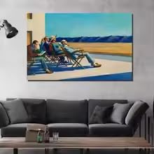 Affiche Edward Hopper People in the Sun 60x90 cm pour salon