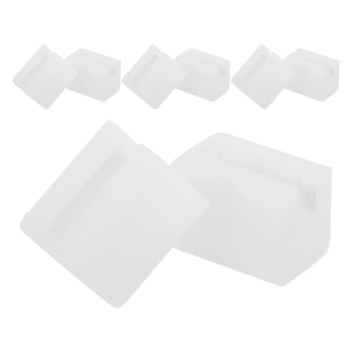 Hohopeti Protectores de Esquinas de Silicona Suave para Muebles Almohadillas Anticolisión Transparentes L y F 8 Unidades para Seguridad Infantil en Mesas Armarios y Cajones